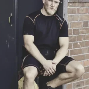 Neue Kollektion Arbeits Shorts, Farbe schwarz/rot, Gr.48