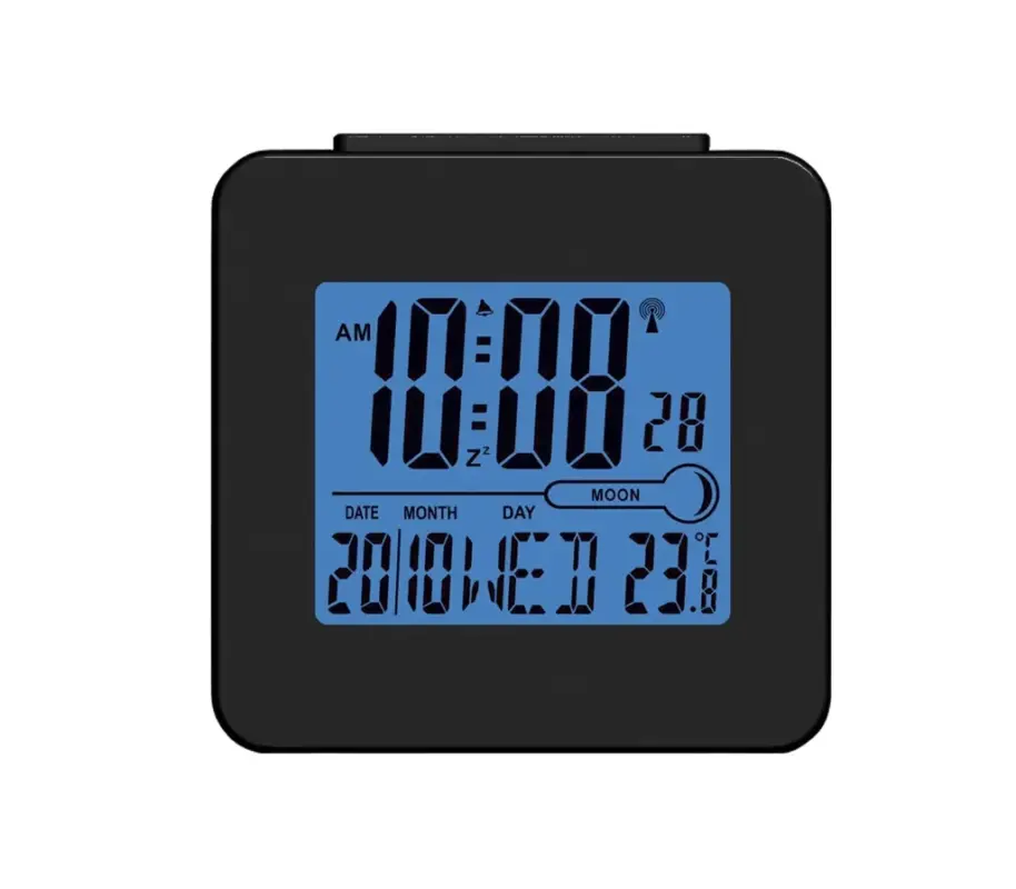 Billig Digitaler Funkwecker REC-34 schwarz