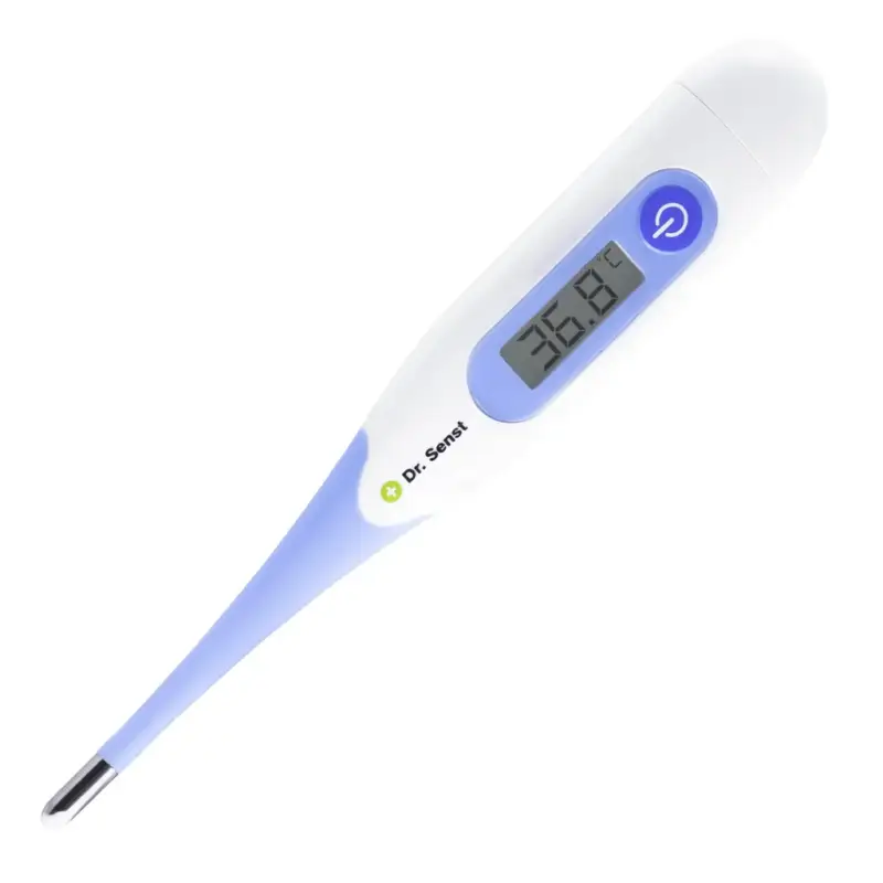 Sichere Zahlung Digitales Fieberthermometer mit flexibler Spitze und Fieber-Alarm