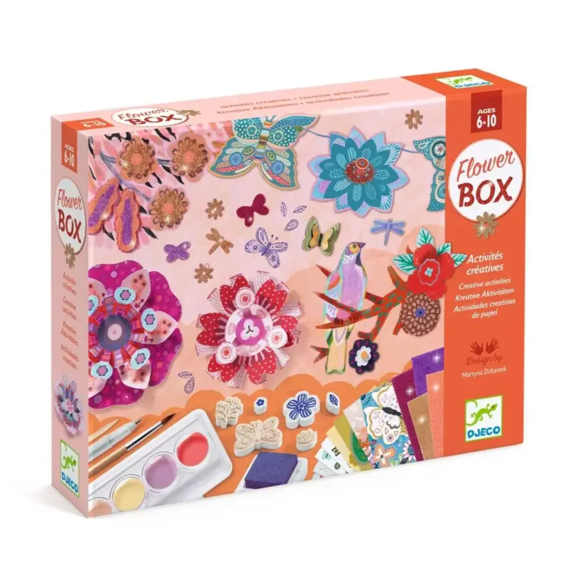 Direktkauf Djeco Bastelset, Kreativitätsset, Multi Activity Kit - Blumengarten