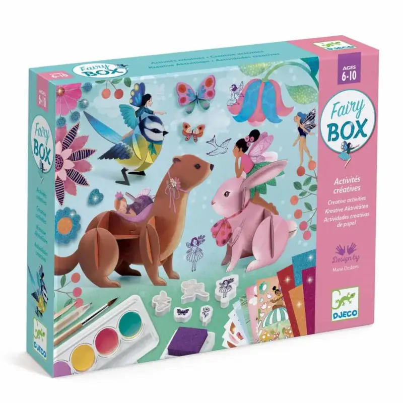 Aktuell Djeco Bastelset, Kreativitätsset, Multi Activity Kit - Feen Box