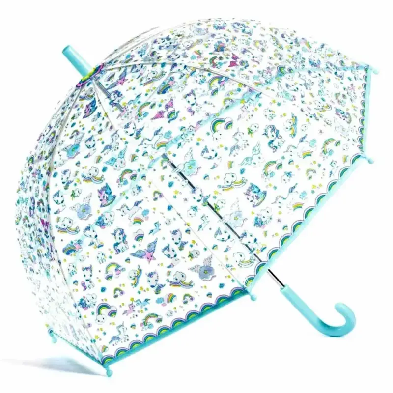 Djeco Kinder Regenschirm Einhorn blau Must-Have