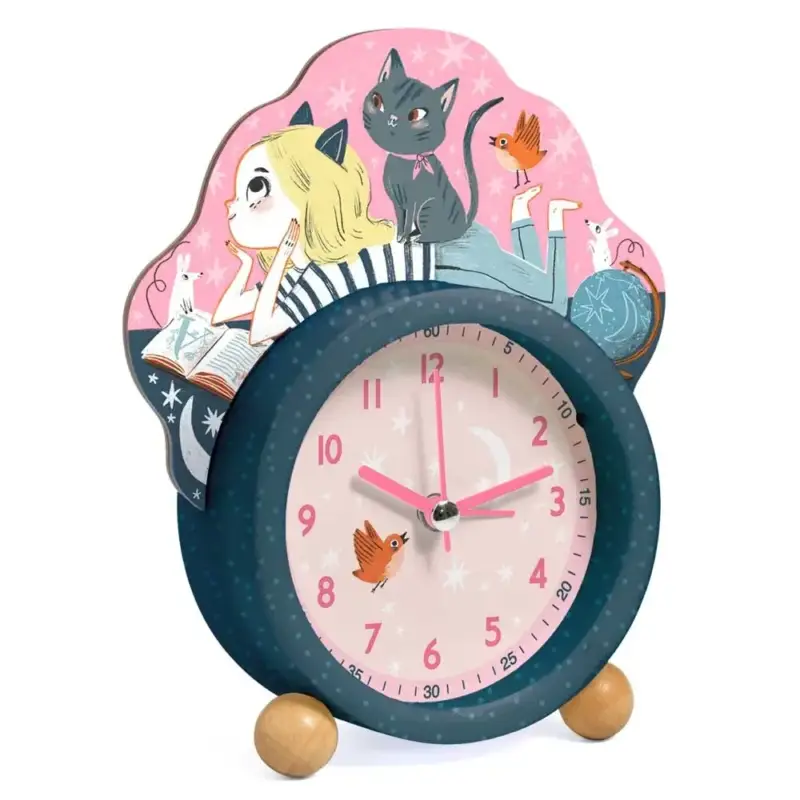 Geprüft Djeco Kinderwecker Mädchen mit Katze