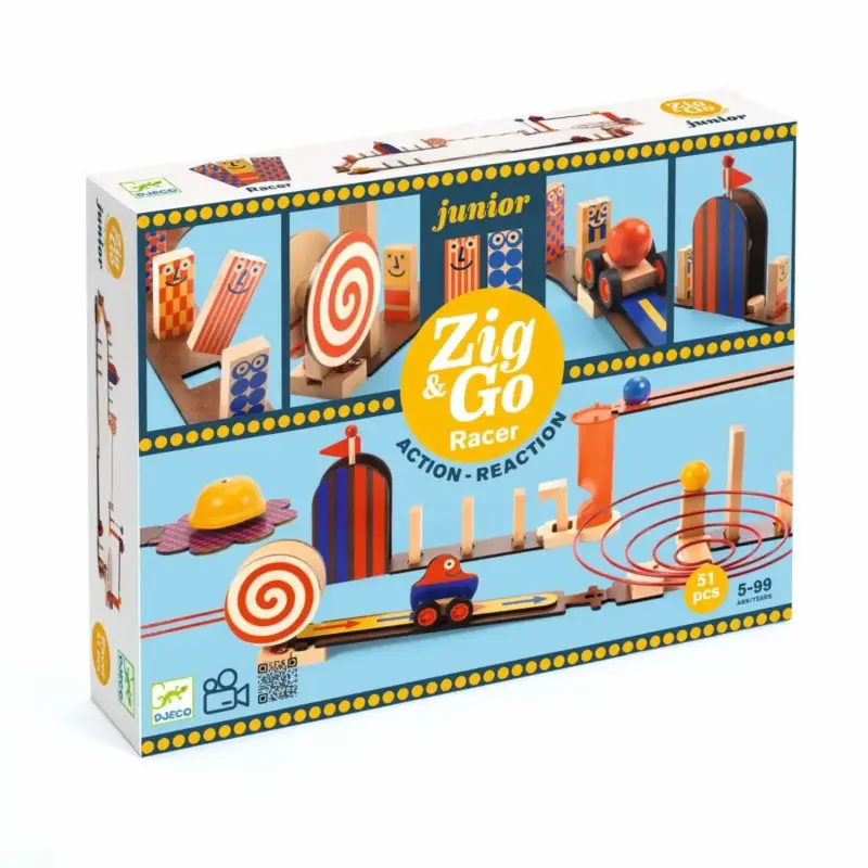 Djeco Konstruktionsspiel, Baukasten, Denkspiel - Zig & Go Junior - Racer, 51 Teile Jetzt Bestellen