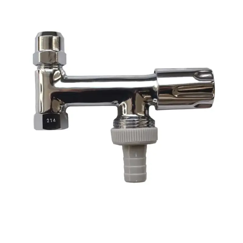 Bestpreis Doppeleckventil, Eckventil 3/8 Zoll, 10 mm, 3/4 Zoll x 53 mm, Comfortgriff
