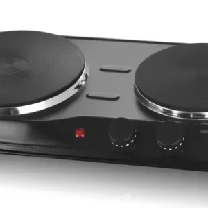 Bestseller Doppelkochplatte "HP-114482.7", Schwarz, Ø 18,5 und 15,5 cm, 2500 Watt