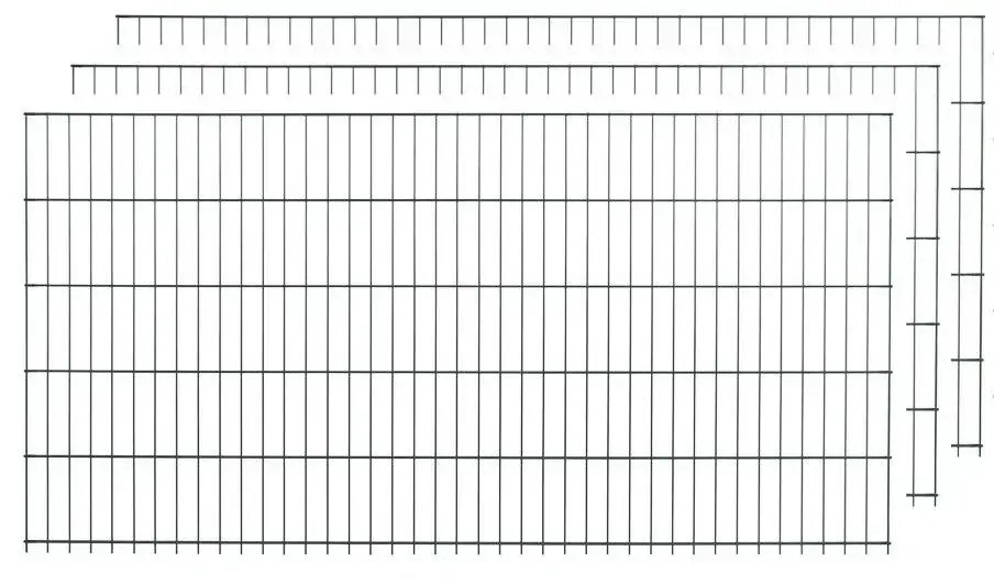 Doppelstabmattenset grün15 Stücka 83cm x 200cm Top-Angebot