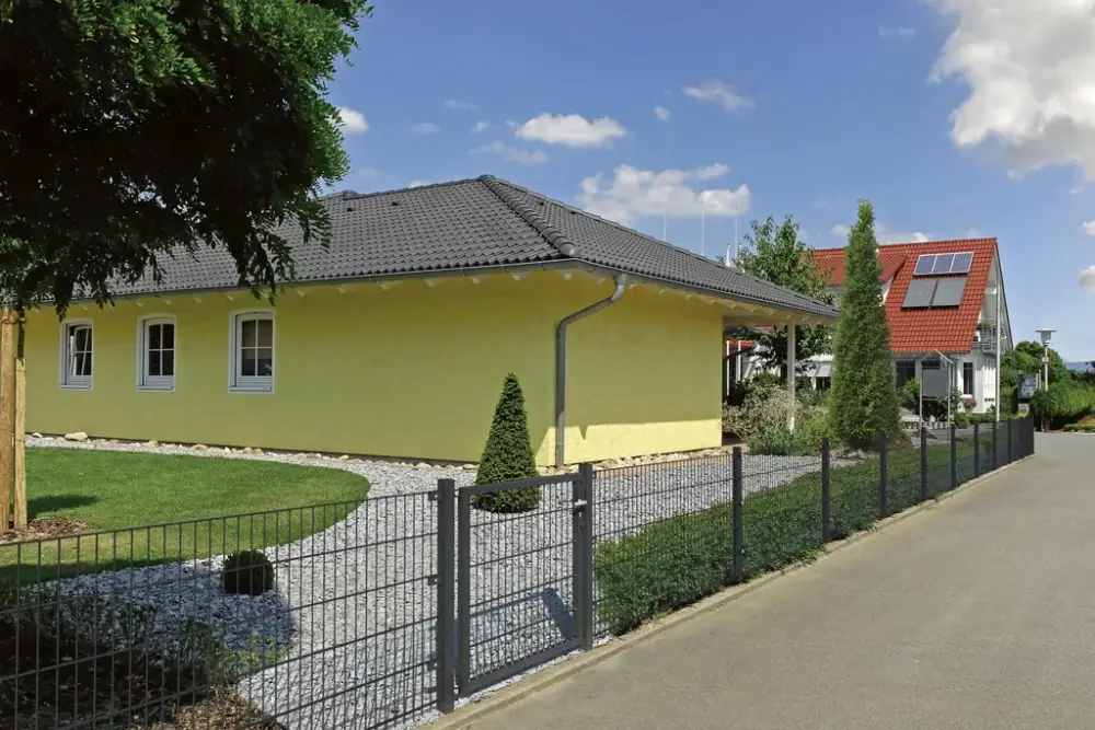 Doppelstabmattenzaun Komplettset, anthrazit, Höhe 160 cm, Länge 22 m Direktkauf