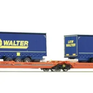 Abverkauf Doppeltaschen-Gelenkwagen, Gattung Sdggmrs 738/T3000e, der Wascosa WALTER