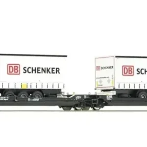 Preisknaller Doppeltaschen-Gelenkwagen, Gattung Sdggmrss/T3000e, der Kombiverkehr SCHENKER