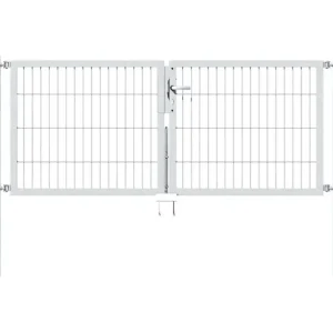 Begrenztes Angebot Doppeltor Flexo mit Zubehör, feuerverzinkt, Breite 200 cm, Höhe 120 cm, PF: 60x60 cm
