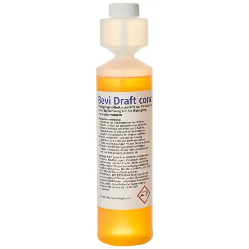 Expressversand Dosierflasche - Hahnreiniger Bevi Draft, 250ml