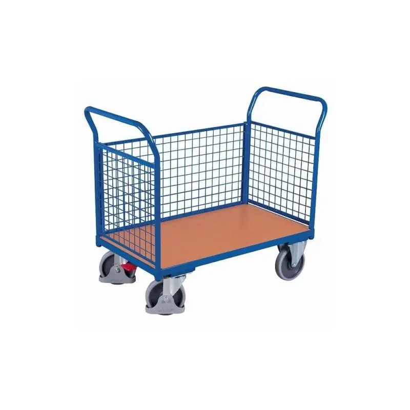 Preisknaller Drahtgitter Dreiwandwagen 400 kg Typ S + EasySTOP