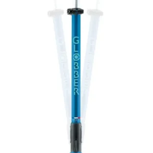 GLOBBER ELITE GLOW LIGHTS – Roller Kinder, 120/80 mm, 3-rädrig, verstellbar, LED-Leuchtrollen, Glow-Effekt, petrol Schneller Versand