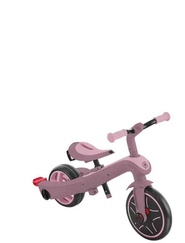 GLOBBER EXPLORER TRIKE 4in1 ECO – Kinderwagen, Dreirad und Laufrad, 10/8,5 Zoll, TPR-Sitz, höhenverstellbar, beere Sonderaktion