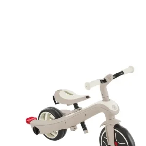 GLOBBER EXPLORER TRIKE 4in1 ECO – Kinderwagen, Dreirad und Laufrad, 10/8,5 Zoll, TPR-Sitz, höhenverstellbar, kokos weiß Highlight