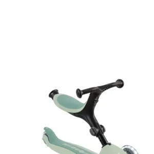 GLOBBER GO-UP ACTIVE LIGHTS ECO – 3 in 1 Dreirad, Laufrad und Scooter, 120/80 mm, 3-rädrig, höhenverstellbar, pistazie Garantierte Lieferung