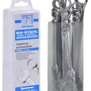 Gabelringschlüsselsatz, gerade, 15-teilig Neu