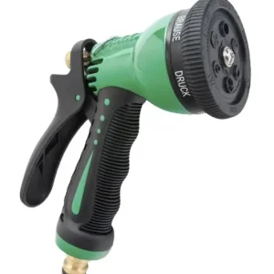 Neue Kollektion Garten-Handbrause, Aluminium, 6-fach, MS-Stecker, Grün