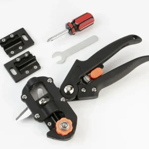 GartenMeister Veredelungs-Set mit 2 Ersatz- Omega- Messern, Veredlungsband 10 Stück - aus PE Sonderangebot