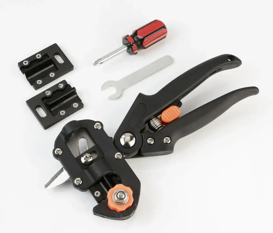 GartenMeister Veredelungs-Set mit 2 Ersatz- Omega- Messern, Veredlungsband 10 Stück - aus PE Sonderangebot