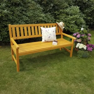 Gartenbank Johanna 3-Sitzer, honigbraun Sale