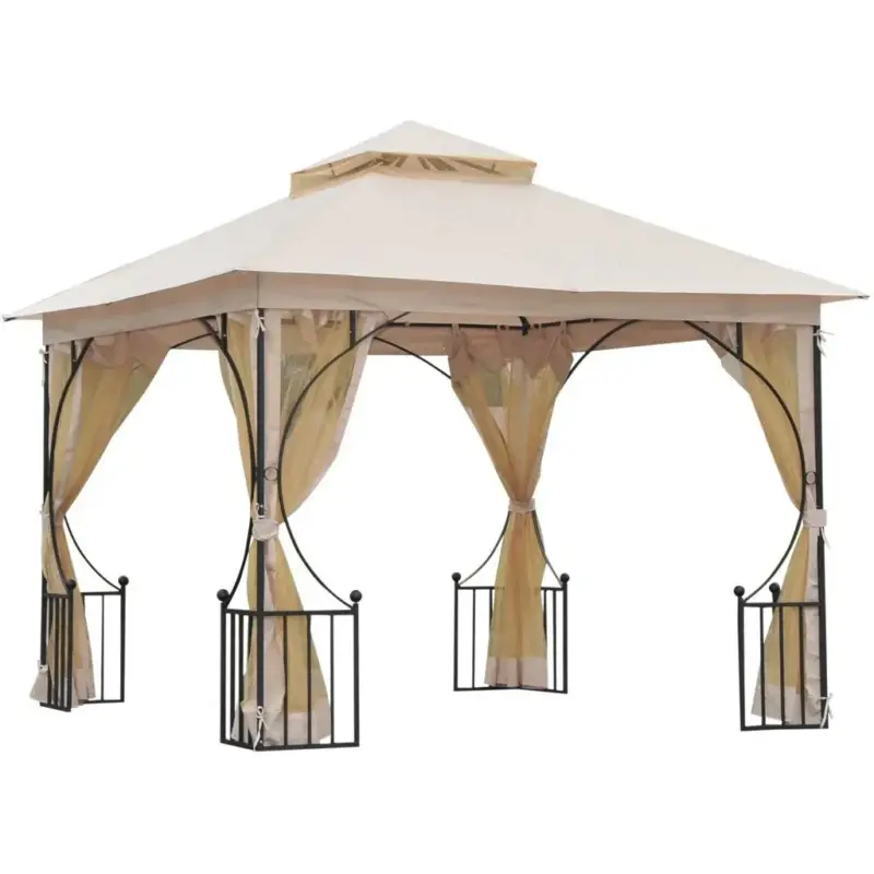 Gartenpavillon mit Doppeldach Geprüft
