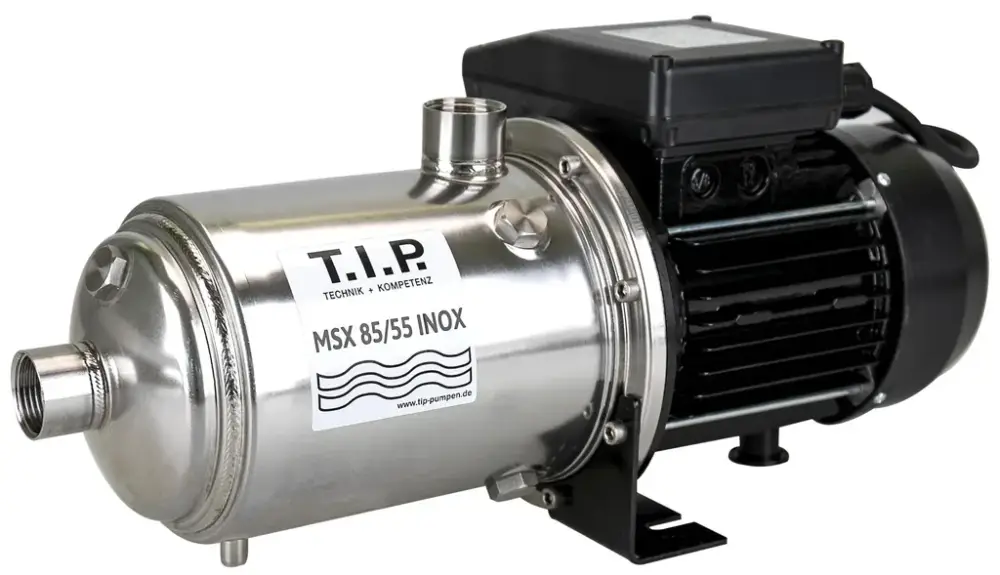 Gartenpumpe Edelstahl "MSX 85/55 INOX" - bis 1.500 l/h Fördermenge Geprüft