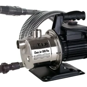 Gartenpumpe Edelstahl Clean Jet 1000 Plus mit 4m Ansauggarnitur, bis 3.300 l/h Fördermenge Top-Angebot