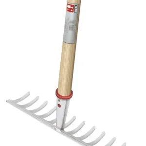 Saisonangebot Gartenrechen, 14 Stahlzinken, Dülle, Breite 372 mm, pulverbeschichtet, Langstiel 160 cm