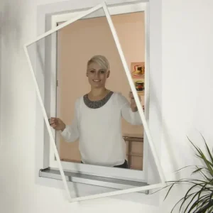 Insektenschutz - Fenster, Farbe weiß, 100 x 100 cm Expressversand