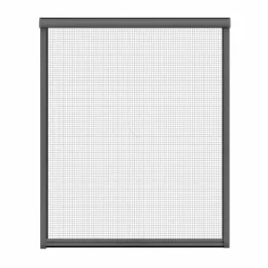 Begrenztes Angebot Insektenschutz-Rollo für Fenster, 160 x 160 cm in anthrazit