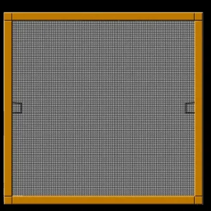 Beliebt Insektenschutzfenster PLUS mit Alurahmen, Farbe braun, 130 x 150 cm