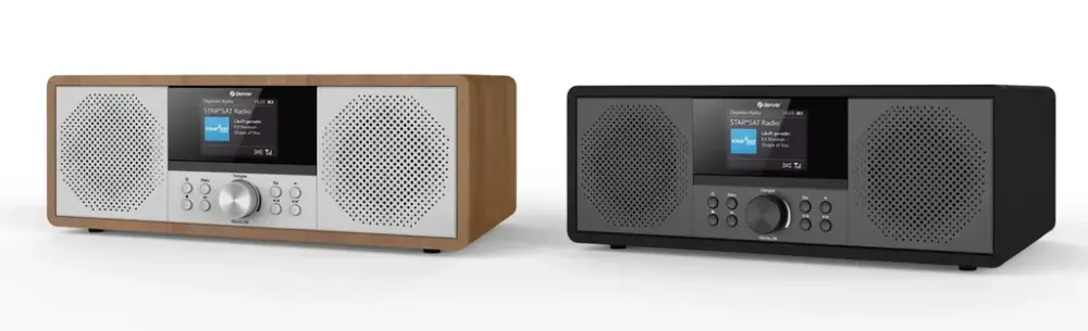 Internet Radio mit DAB+ UKW und CD Spieler, Bluetooth Funktion, dunkles Holz Solange Der Vorrat Reicht