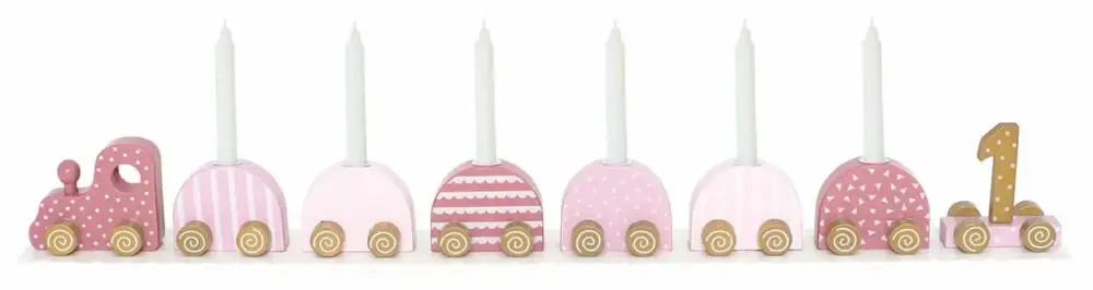 Jabadabado Geburtstagszug - mit Kerzenhaltern, Farbe: rosa Top-Seller