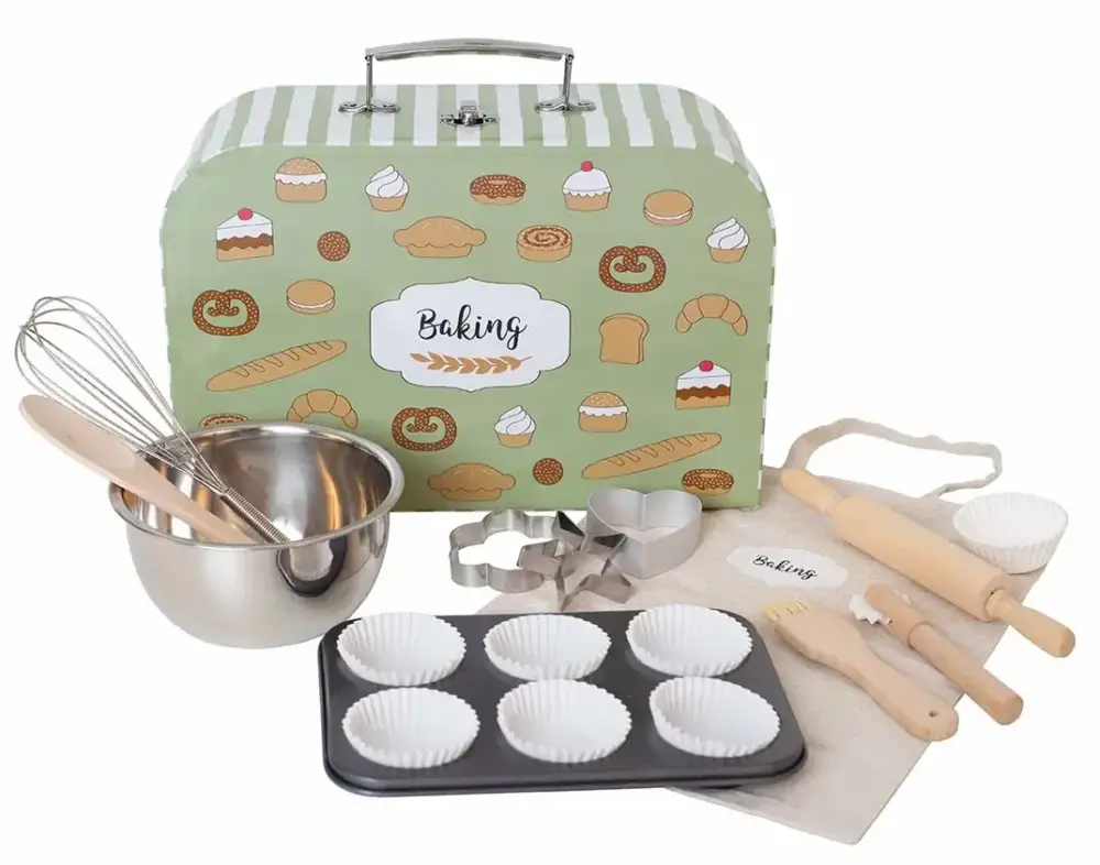 Jabadabado Kinderküchen Zubehör, Spielküche Zubehör - Kinderkoffer Backset Preisreduziert
