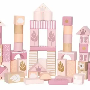 Jabadabado Kinderspielzeug, Bauklötze, Bausteine Spielzeug - Set Teddy, Farbe: rosa Preiswert