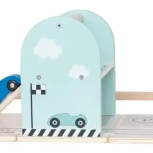 Jabadabado Kinderspielzeug, Holzspielzeug, Spielzeugautos - Autorennbahn mit Autos Schneller Versand