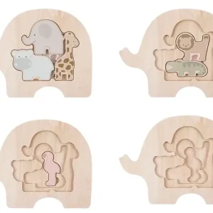 Sale Jabadabado Kinderspielzeug, Holzspielzeug, Steckpuzzle - Safari