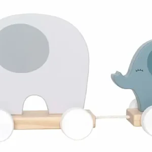 Jabadabado Kinderspielzeug, Nachziehtier - Elefant, Farbe: grau Mega-Angebot