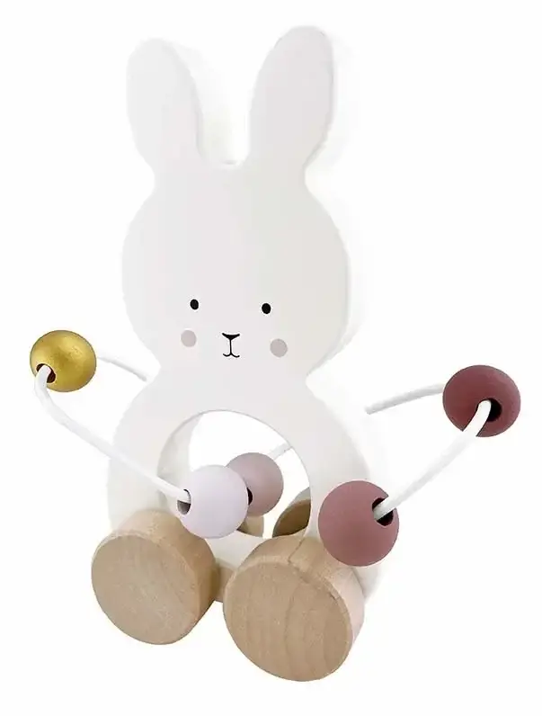 Günstig Jabadabado Kinderspielzeug, Schiebetier, Schiebespielzeug - Bunny mit Motorikschleife