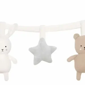 Markenware Jabadabado Kinderwagenkette, Kinderwagen Spielzeug - Teddy & Bunny