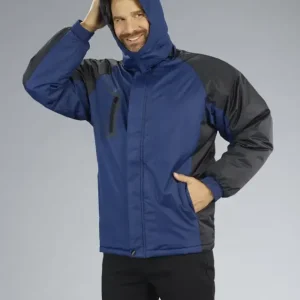 Jacke mit Kapuze, Farbe marine/schwarz, Gr.L Abverkauf