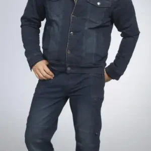 Highlight Jeansjacke mit Teddyfutter, Farbe jeanblau, Gr.M