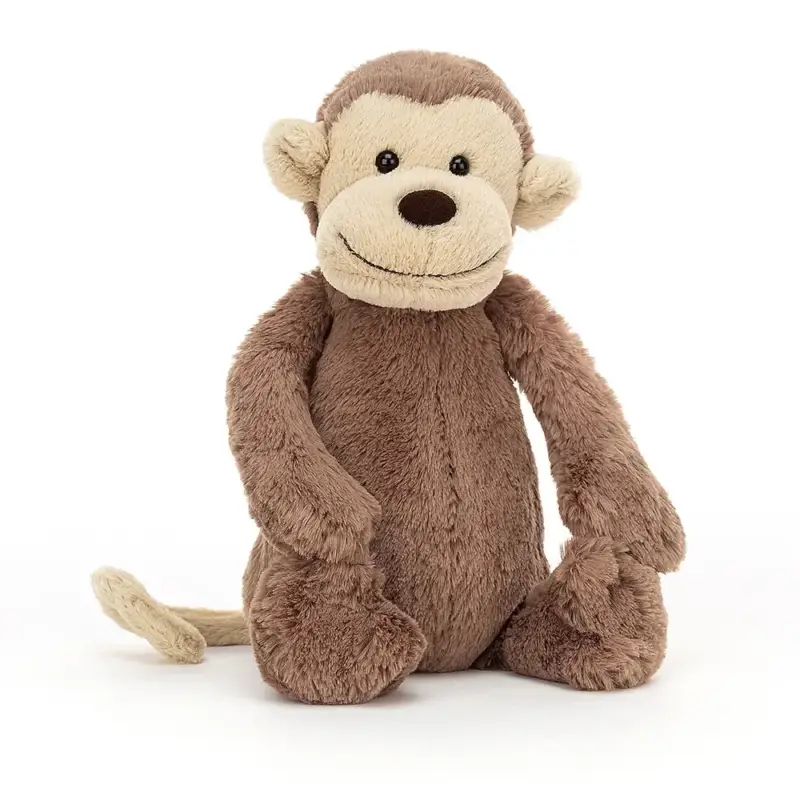 Jellycat Kuscheltier, Plüschtier, Stofftier - Bashful Monkey, 18 x 9 cm Bestpreis