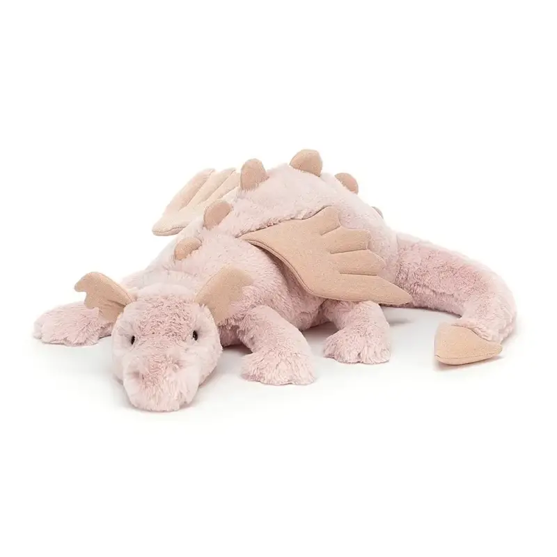 Sale Jellycat Kuscheltier, Plüschtier, Stofftier - Rose Dragon, Größe: Riesig - H19 X B66 CM