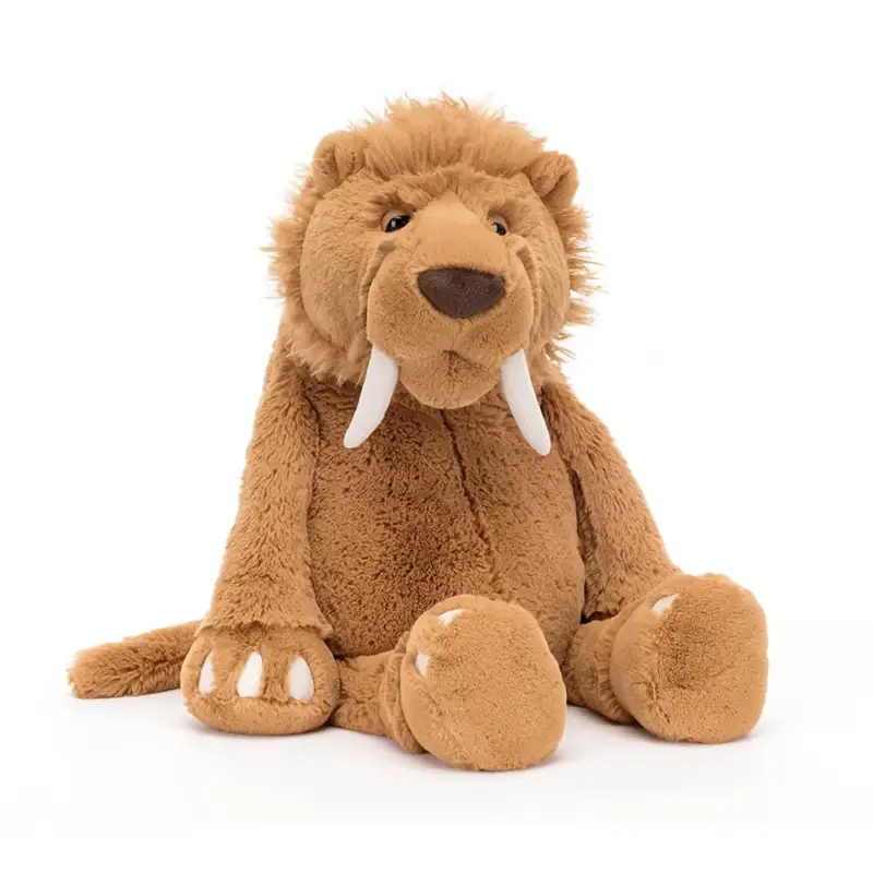 Preis Gesenkt Jellycat Plüschtier Stellan Säbelzahntiger, nostalgisches Design, extra weich, 30 cm