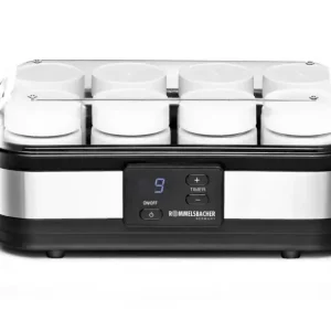 Joghurtbereiter „JG 40“, 8 Portionsbehälter, je 150 ml, Edelstahl, 40 Watt Wochenendangebot