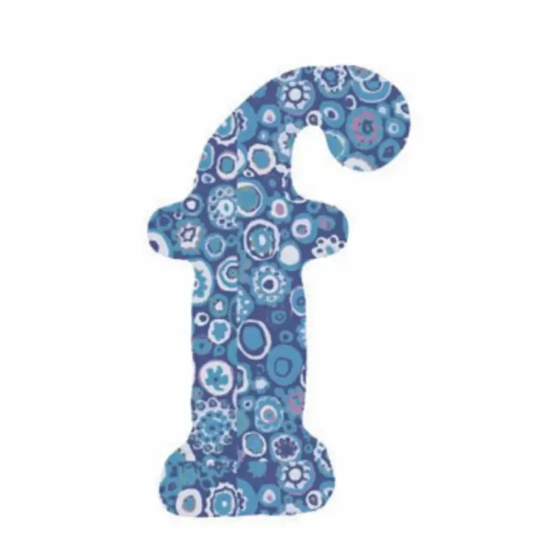 Lilipinso Sticker blau Buchstabe f Neuheit