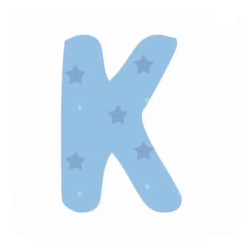 Angebot Lilipinso Sticker blau Buchstabe k
